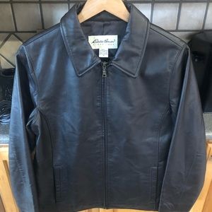 Eddie Bauer Genuine Leather Mens jacket Never worn size Men’s Medium